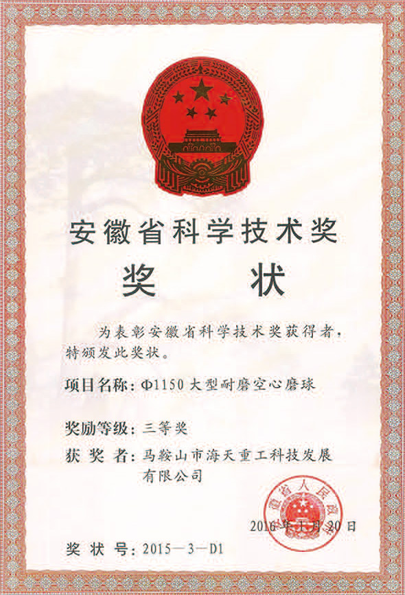 Anhui Science and Technology Award